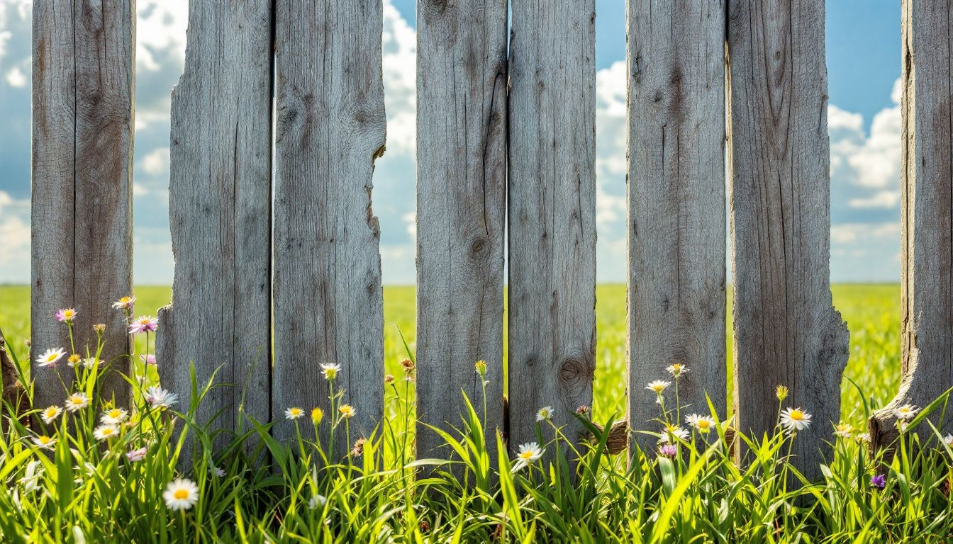 A close-up of a cedar wood fence showcasing its natural beauty.