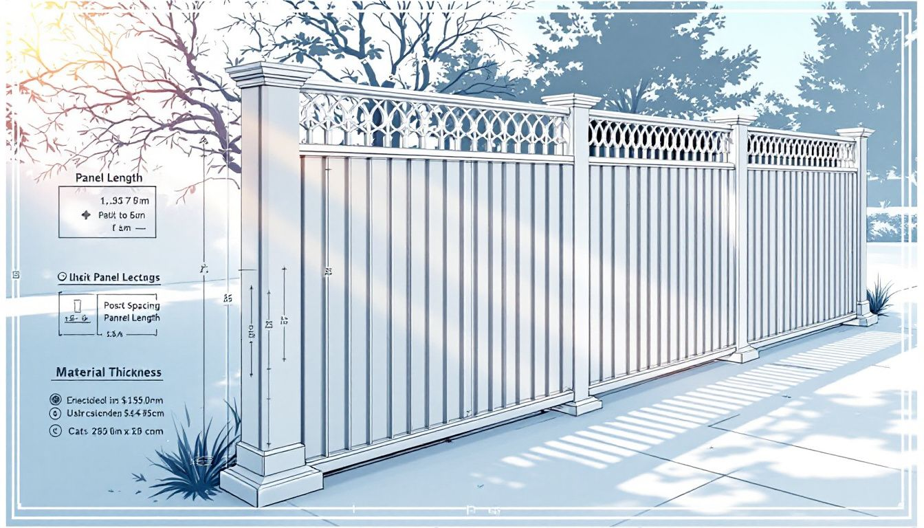 An aluminum fence highlighting its sleek design and modern look.