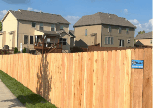 wood privacy fence