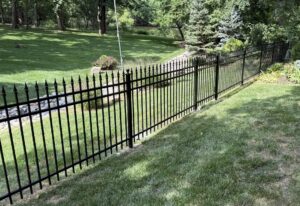 steel spear top fence