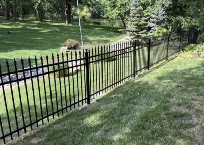 steel spear top fence