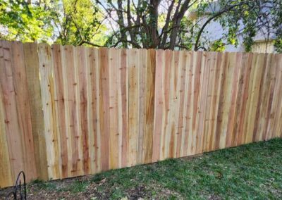 outside wood privacy fence