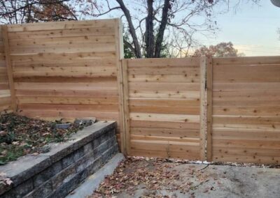 Horizontal Cedar Privacy Fence