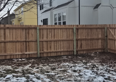 6' Cedar Privacy Fence inside posts