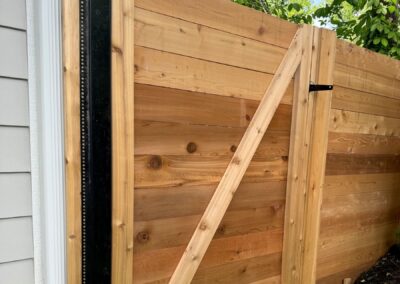 Horizontal Cedar Privacy Fence