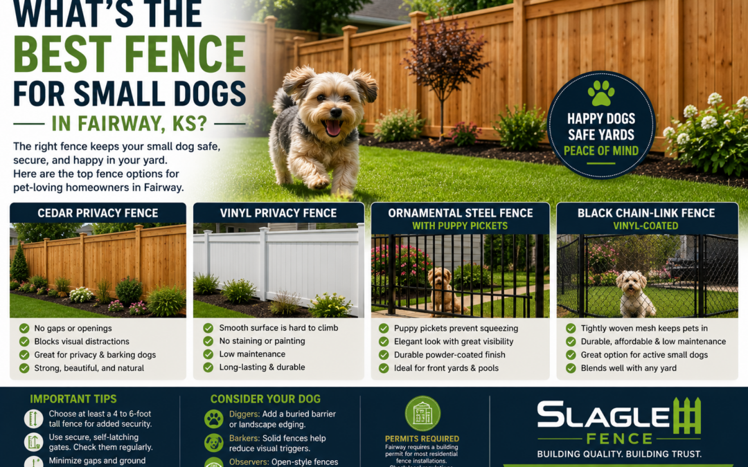 Best Fence for Small Dogs in Fairway, KS | Pet-Friendly Fencing Guide | Slagle Fence