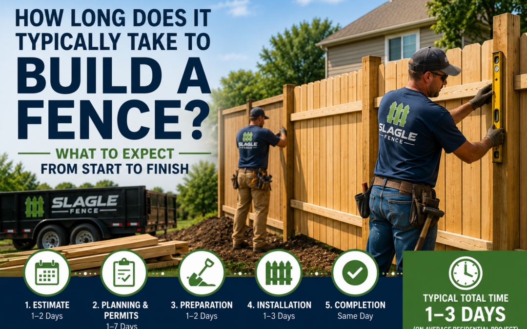 How Long Does It Take to Build a Fence on Your Property? | Slagle Fence
