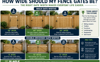How Wide Should My Fence Gates Be? | Fence Gate Size Guide | Slagle Fence